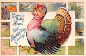 Human Chickens Fantasy, Thanksgiving Greetings 