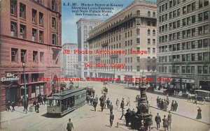 CA, San Francisco, California, Market Street, Kearny, Trolley, Mitchell No 387