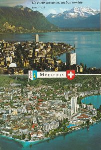 MONTREUX, Switzerland - Vintage POSTCARD