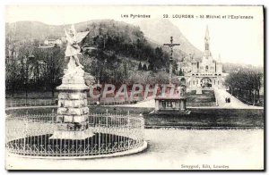 Old Postcard Lourdes St Michael And I & # 39Esplanade