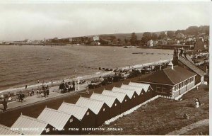 Dorset Postcard - Swanage Bay - South from Recreation Ground - Real Photo  U1805