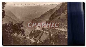 Old Postcard Jura St Claude Tourist road Sickle laces Septmoncel