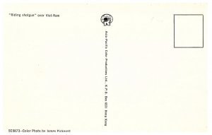 Riding Shotgun over Vietnam Airplane Postcard