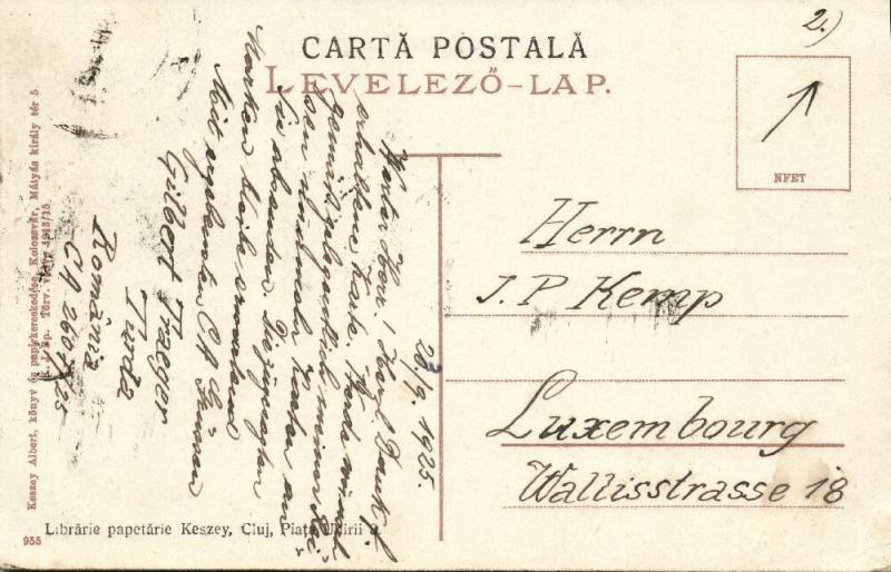 romania, CLUJ KOLOZSVAR, Cgara, Railway Station (1925) Stamps