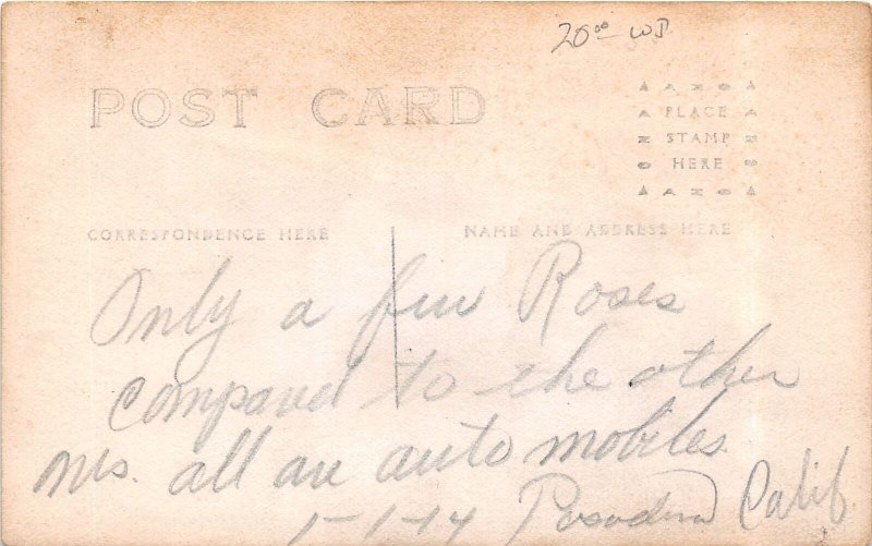 J45/ Pasadena California Postcard RPPC c1910 Torrence Parade Float 133