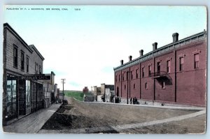 Des Moines Iowa IA Postcard Main Street And Business Section Scene 1909 Vintage