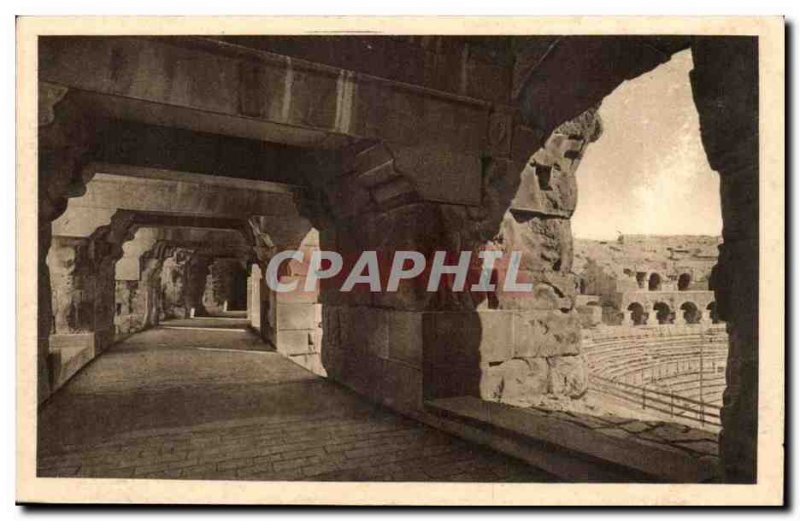 Nimes Old Postcard The arenas External Galleries