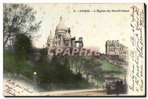 Postcard Old Paris Church of the Sacred Heart