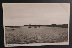 Mint Postcard RPPC Sandy Islands Labrador Ships Sailing Canada