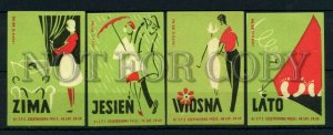 500636 POLAND Seasons Vintage match labels