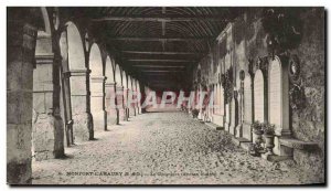 Old Postcard Montford L & # 39Amaury The Old Cemetery cloister