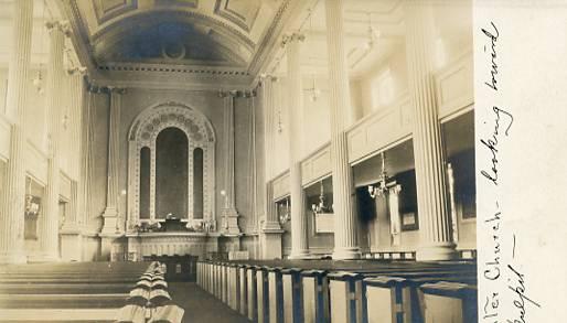 MA - South Hadley, Center Church Interior  **RPPC