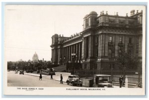 c1910 Parliament House Melbourne Victoria Australia RPPC Photo Postcard