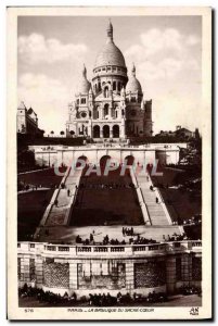 Old Postcard From Paris Basilica Sacre Coeur