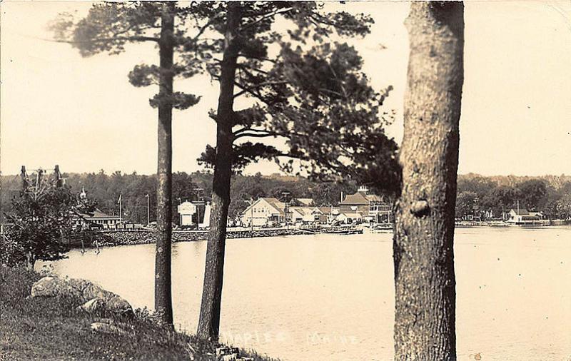 Downtown Naples ME Howard Johnson's Long Lake Real Photo Postcard