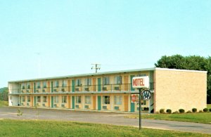 Logan OH Ohio Shawnee Inn Motel Postcard