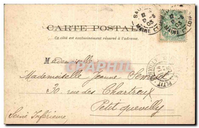 Old Postcard Saumur Quai De Limoges