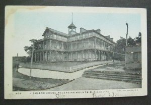 Highland House Neversink Mountain Reading PA 1907 UDB Glitter Highlights