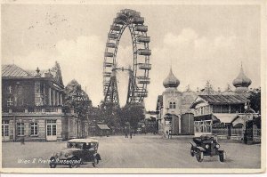 Vienna, Austria, Prater Amusement Park, Ferris Wheel, Cars, 1918 Wien