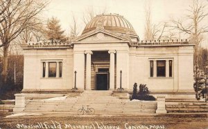 RPPC MARSHALL FIELD MEMORIAL LIBRARY CONWAY MASSACHUSETTS REAL PHOTO POSTCARD 12