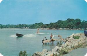 Water Skiing Sport on Canandaigua Lake NY, New York