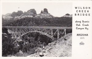 Wilson Creek Bridge Along Scenic Oak Creek Canyon Highway Arizona Real Photo