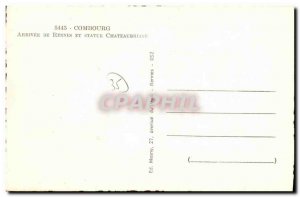Modern Postcard From Rennes Combourg Arrival And Statue Chateaubriand Hotel d...