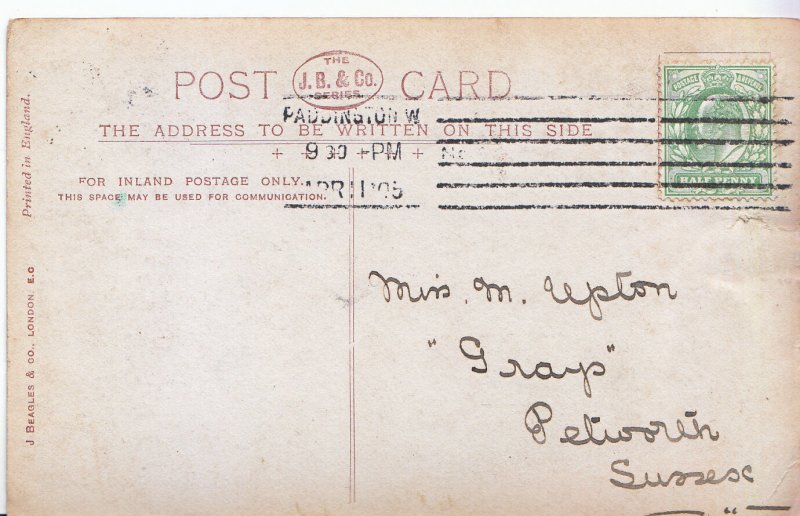 Genealogy Postcard - Family History - Upton - Grays - Petworth - Sussex U2103