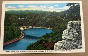 POSTCARD UNUSED - LOVERS LEAP, RTE. 60, NEW RIVER CANYON, WEST VIRGINIA