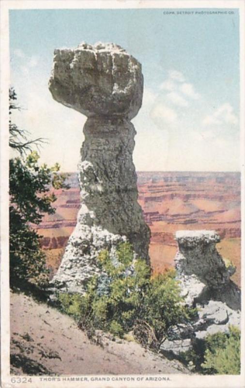 Arizona Grand Canyon Thor's Hammer Detroit Publishing