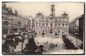 Postcard Old Lyon Place Bellecour