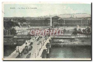 Old Postcard Paris's Place de la Concorde