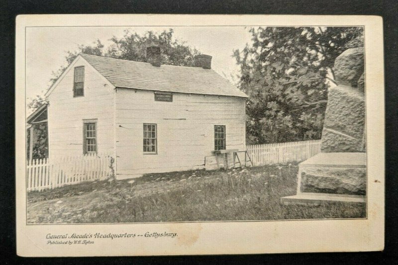 Mint Vintage Gettysburg Tennessee General Meades Headquart Real Picture Postcard