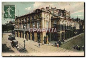 Postcard Old Theater Reims