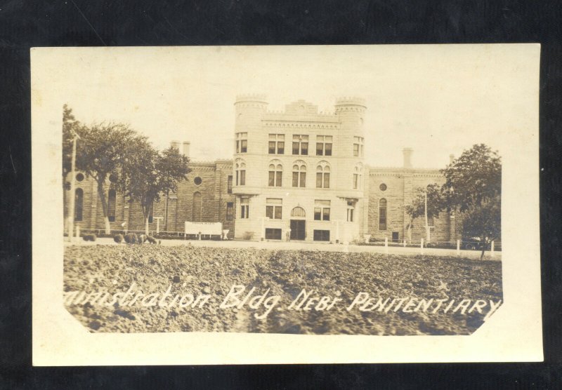 RPPC LINCOLN NEBRASKA STATE PENITENTIARY PRISON VINTAGE REAL PHOTO POSTCARD