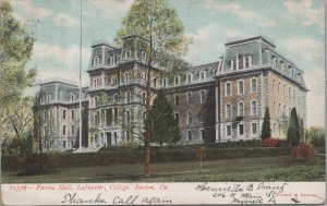 Postcard Pardee Hall Lafayette College Easton PA 1907