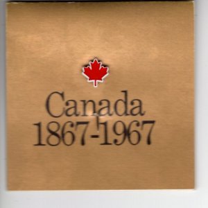 Red Maple Leaf Lapel Pin, 1967 Centennial Commission Ottawa Canada