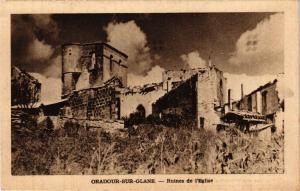 CPA ORADOUR-sur-GLANE - Ruines de l'Église (293895)