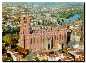 Modern Postcard Albi La Cathedrale Sainte Cecile and Tarn