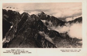 Slovakia Vysoké Tatry Pohledy s Létadla Vintage RPPC C221