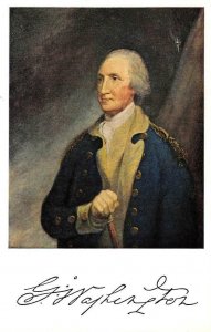 GEORGE WASHINGTON (1732-1799) US President Painting Portrait Vintage Postcard