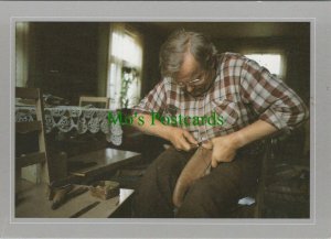 Work Postcard - Occupations - Cobbler at Work - Shoe Repair RR13857