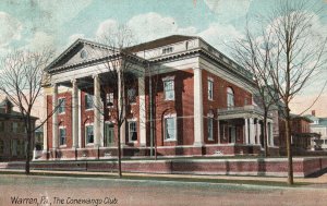 1910's Conewango Club Warren Pennsylvania Historical Building PA Posted Postcard