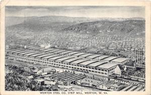 E80/ Weirton West Virginia Postcard 1940 Steel Mill Factory Strip Mill 11