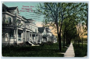 1915 Newton Ave. Morningside Houses Sioux City Iowa IA Posted Antique Postcard