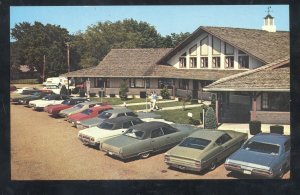 POINT LOOKOUT MISSOURI THE LOOKOUT HOUSE 1960's CARS VINTAGE POSTCARD MO.