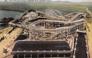 Derby Racing Coaster Lakeside Park Amusement Park 1912 