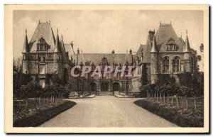 Old Postcard Chateau De Marchais The Facade