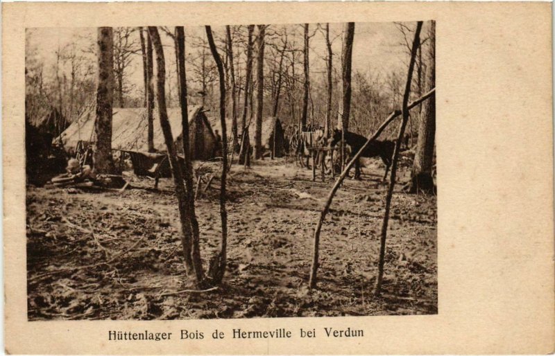 CPA Huttenlager Bois de Hermeville bei Verdun (1037113)