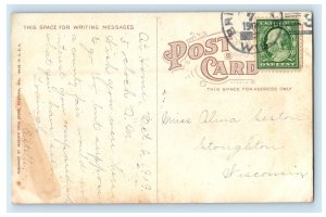 1909 Romance Cliff, Dells of the Wisconsin WI Posted Antique Postcard 